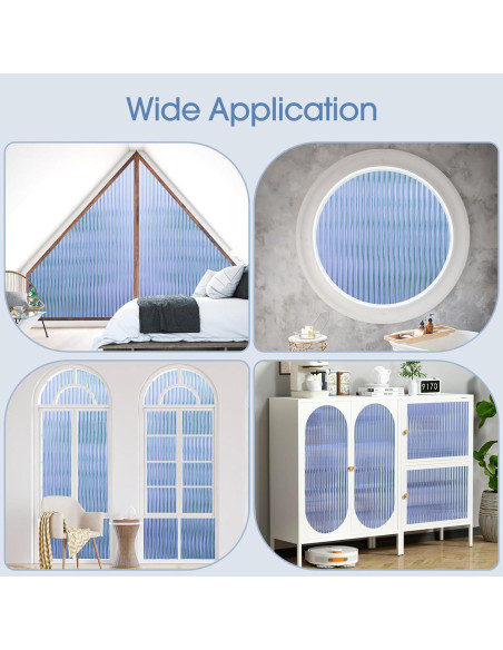 Película de Privacidad Coavas 3D para Ventanas 44.5x199.9 cm Azul