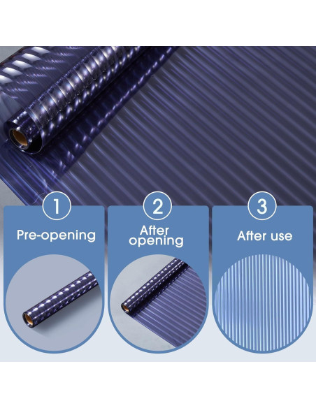 Película de Privacidad Coavas 3D para Ventanas 44.5x199.9 cm Azul