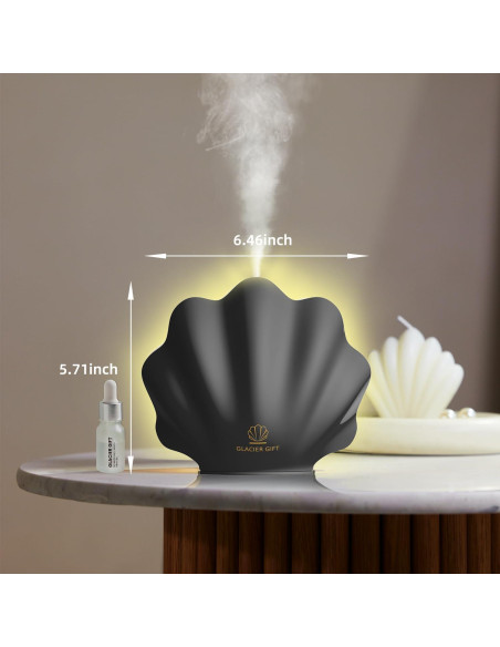Difusor de Aceite Esencial 260ml Glacier Gift Z8 Negro Difusor de Aceite Esencial 260ml Glacier Gift Z8 Negro