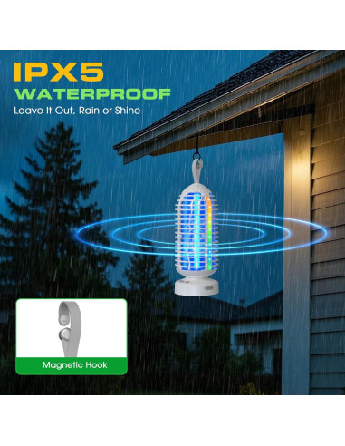 Zapper de Insectos Zwiran 4000mAh Recargable Impermeable