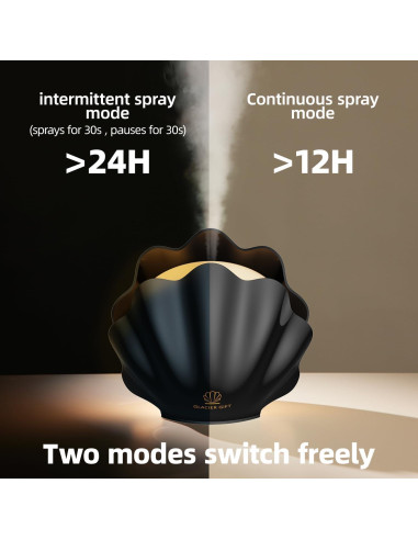 Difusor de Aceite Esencial 260ml Glacier Gift Z8 Negro