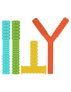 Juguetes Masticables Sensoriales ERKOON para Niños Autistas - 4 Piezas