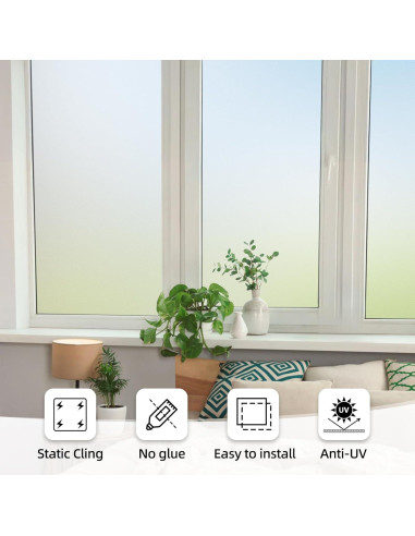 Película de Privacidad para Ventanas Qualsen 30x120cm PVC