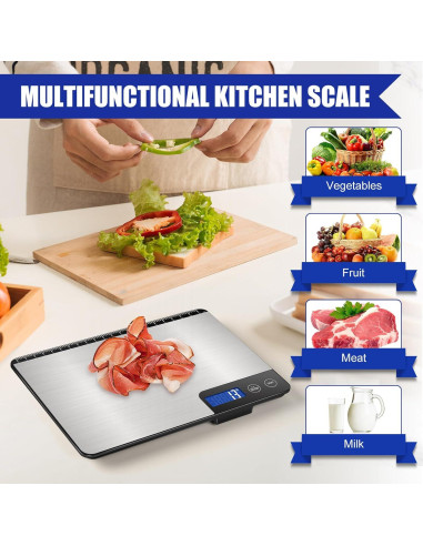 Báscula de Cocina Digital Drcowu K30H 15 kg Pantalla LCD