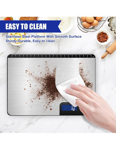 Báscula de Cocina Digital Drcowu K30H 15 kg Pantalla LCD