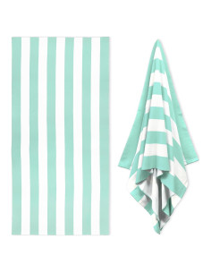 Toalla de Playa HENBAY Grande Microfibra Aqua 90x180 cm