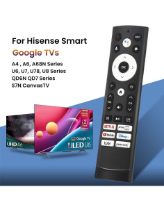 Control Remoto de Voz Hisense ERF3M90H para Google TV 4K UHD 2