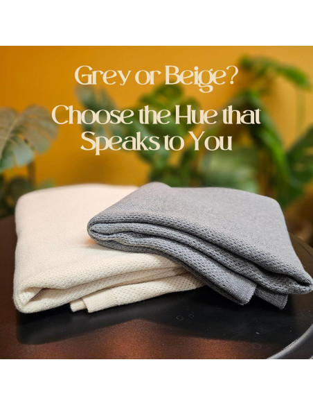 Cubierta de Lactancia Peekaboo Beige - Algodón Orgánico y Cachemira