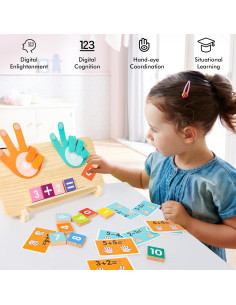 Juguete de Aprendizaje Matemático Montessori YGJT - Bloques de Madera 2