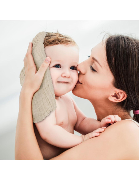 Paños de Baño para Bebés Looxii 100% Algodón 6 Piezas 30x30 cm