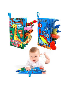 Libro de Tela Suave WESOTE para Bebés 0-18 Meses - Animales