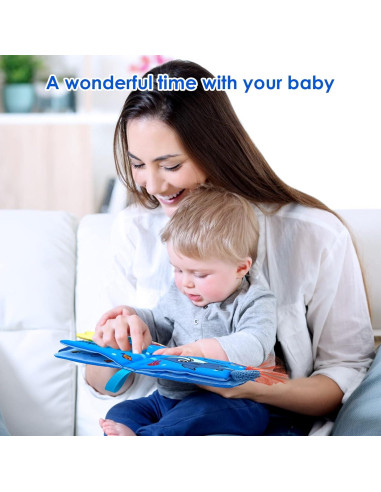 Libro de Tela Suave WESOTE para Bebés 0-18 Meses - Animales