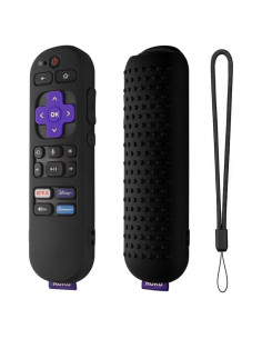 Funda de Silicona Hi Color para Control Remoto Roku 4K - Negro