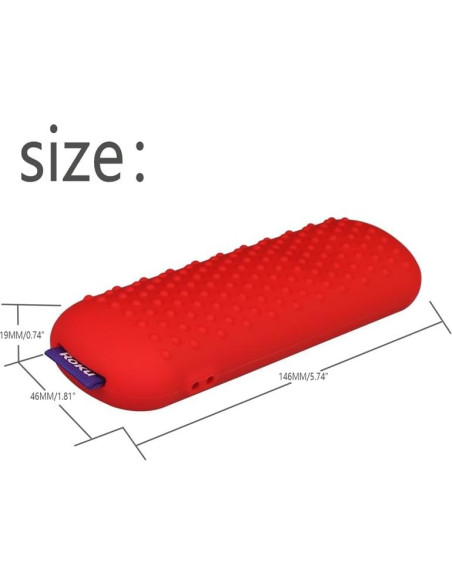 Funda de Silicona Hi Color para Control Remoto Roku 4K - Negro