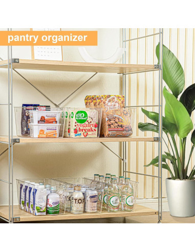 Contenedores de Almacenamiento Plástico Attelite 6 Piezas 30x18x15 cm