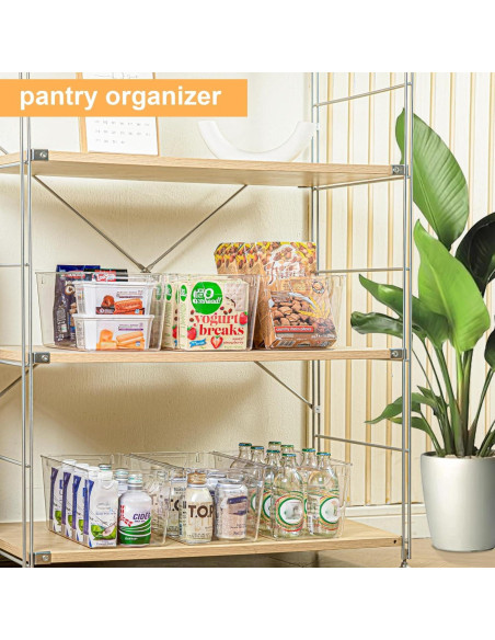 Contenedores de Almacenamiento Plástico Attelite 6 Piezas 30x18x15 cm