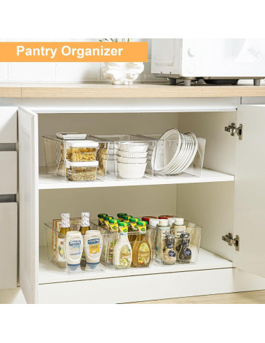 Contenedores de Almacenamiento Plástico Attelite 6 Piezas 30x18x15 cm