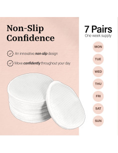 Almohadillas de Lactancia Azollia 14 Piezas Algodón Orgánico 2