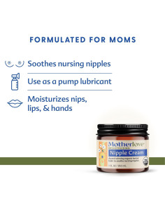 Crema para Pezones Orgánica Motherlove 28.35 g Sin Lanolina 2