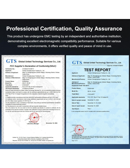 Cámara Endoscópica CTEOUNPT Doble Lente 1920P HD 5m USB