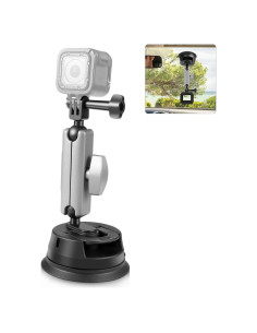 Soporte de cámara PULUZ con ventosa 360 para GoPro y más