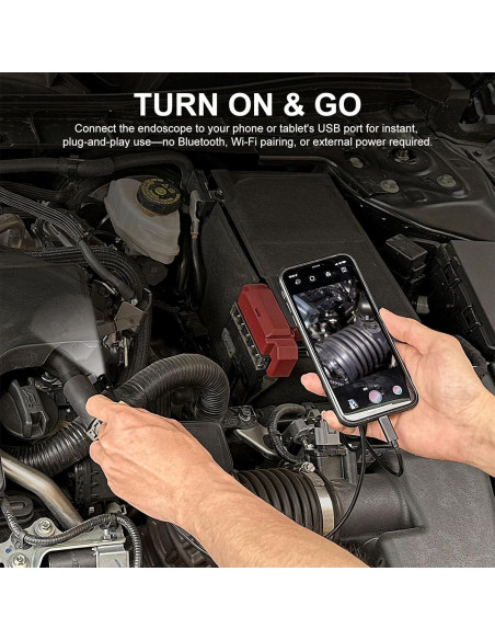 Cámara Endoscópica CTEOUNPT Doble Lente 1920P HD 5m USB