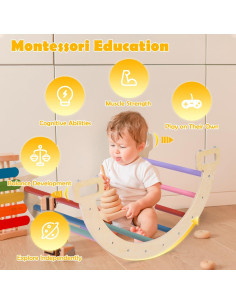 Juego de Triángulo Pikler JOYTRY 7 en 1 para Niños 11.89 kg 2