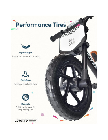 Bicicleta de Equilibrio RIDYEE para Niños 2-5 Años Ajustable