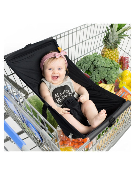 Hamaca de Carrito de Compras Binxy Baby - Negro - Soporta 22.68 kg