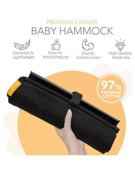 Hamaca de Carrito de Compras Binxy Baby - Negro - Soporta 22.68 kg