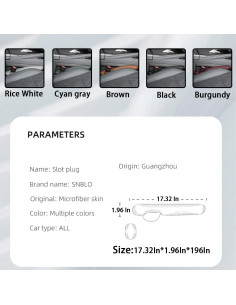 Relleno de Espacio para Asiento de Coche LKAHG Beige - 2 Piezas 2