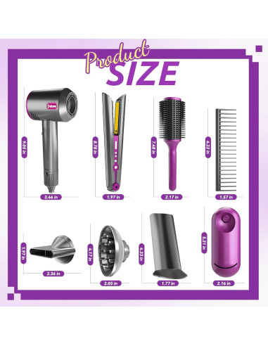 Set de salón de belleza Huayulong con secador y plancha