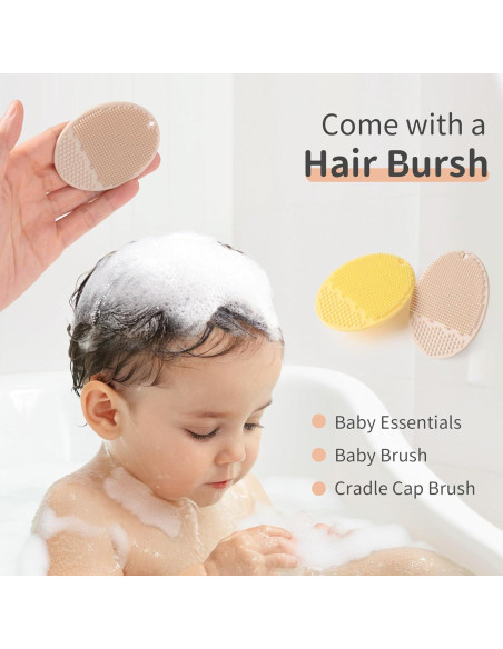 Taza de Enjuague para Bebés Mandu Beige 700 ml Silicona Suave