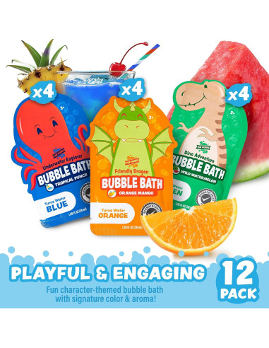 Baño de Burbujas Tub Works para Niños - Paquete de 12