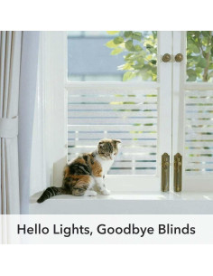 Película de Privacidad para Ventanas VSUDO 45x200 cm Rayas Esmeriladas 2