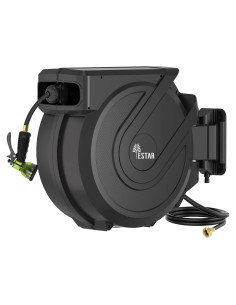 Carrete de Manguera de Jardín Yestar 1/2" x 12 m Retráctil