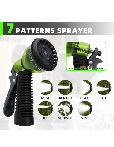 Carrete de Manguera de Jardín Yestar 1/2" x 12 m Retráctil