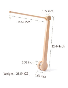 Brazo de Móvil para Cuna HBM de Madera Ajustable 48-93 cm 2