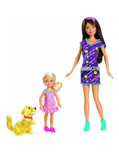 Muñecas Barbie Hermanas Skipper y Chelsea con Taffy 2