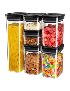 Juego de 6 Contenedores de Almacenamiento Hermético MR.SIGA 1L