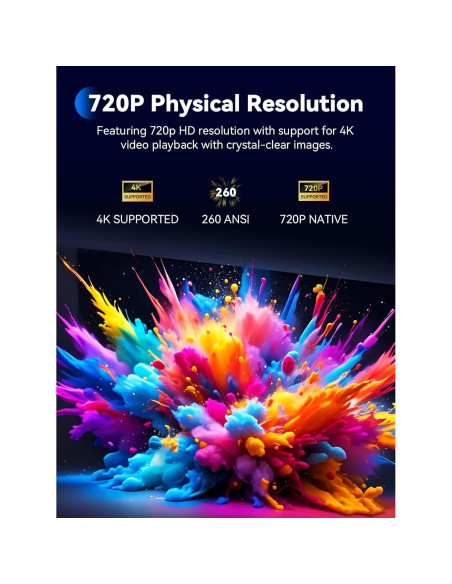 Mini Proyector Portátil SOOMFON SK2 720p WiFi Bluetooth 6W