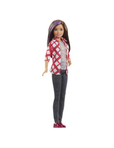 Muñeca Skipper Barbie Dreamhouse 28 cm, Morena con Camisa Cuadros
