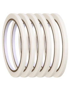 Cinta para Uñas FdcLixuvol 6 Piezas 0.5cm x 10cm Blanca