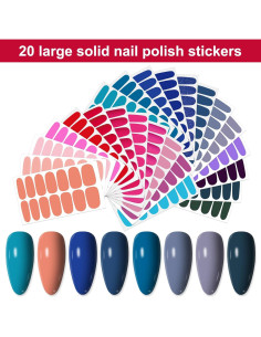 24 Hojas Stickers de Esmalte de Uñas YECIRALA - 336 Piezas 2