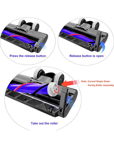 Cepillo Motorhead Defurry con Faros LED para Dyson V7 V8 V10 V11