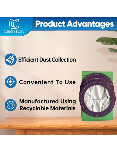 Bolsas de Aspiradora CF Clean Fairy 10Qt Compatibles ProTeam
