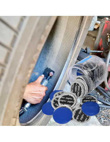 Parche de Reparación de Neumáticos WAONIQ 58mm - 80 Piezas