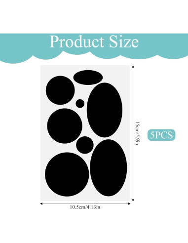 Kit de Parches Reparadores de Nylon Negro Salbsever - 40 Piezas