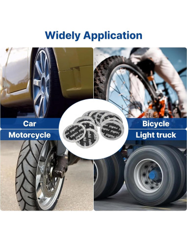 Parche de Reparación de Neumáticos WAONIQ 58mm - 80 Piezas