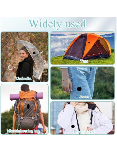 Kit de Parches Reparadores de Nylon Negro Salbsever - 40 Piezas